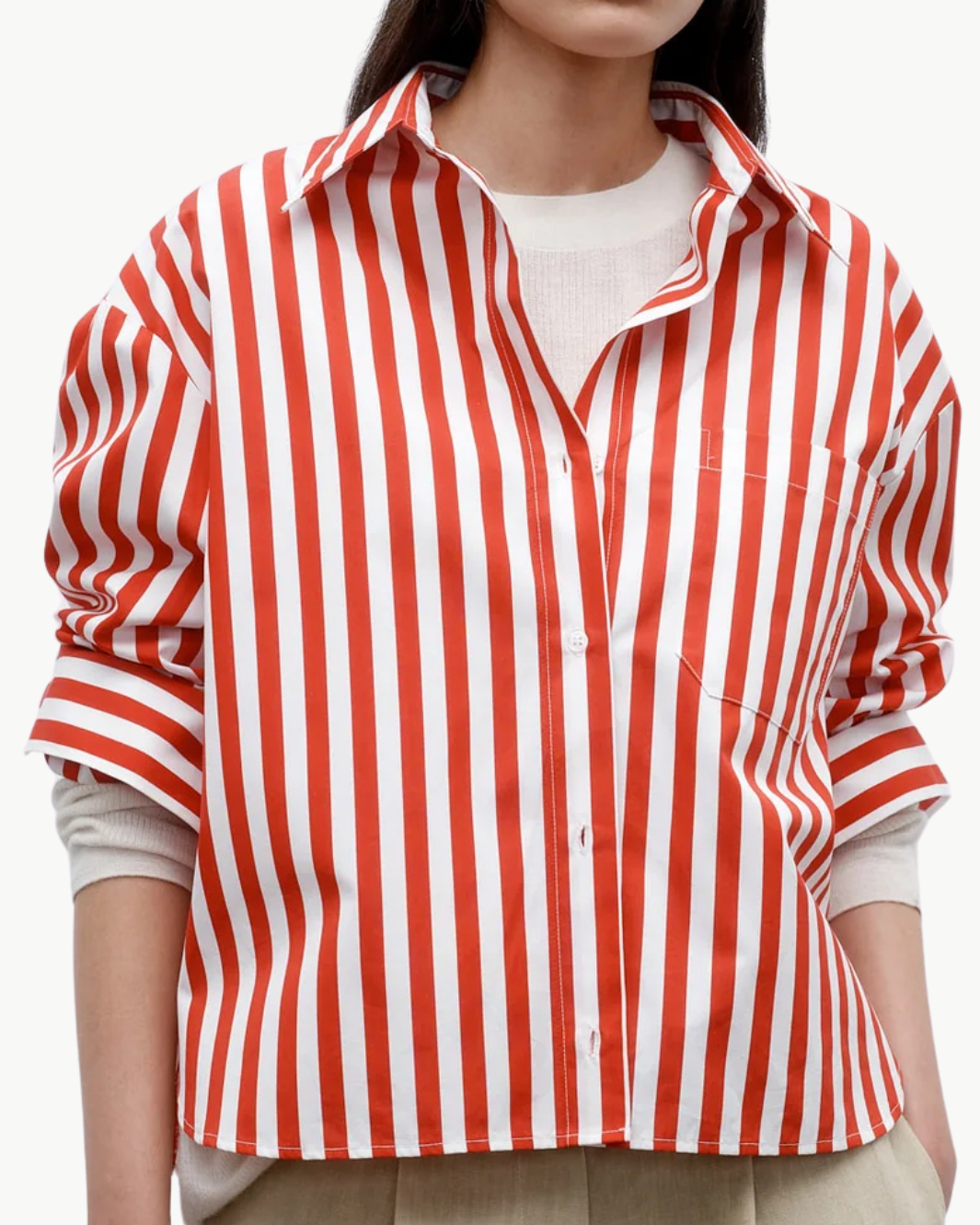 J.D. SHIRT IN RED/WHITE