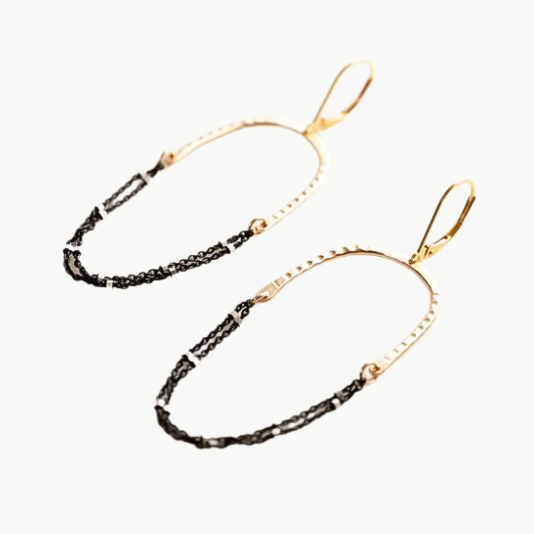 Maya Bauman LEXI EARRINGS IN GOLD at Romi Boutique