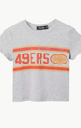 Junk Food 49ERS SIDELINE BABY TEE at Romi Boutique