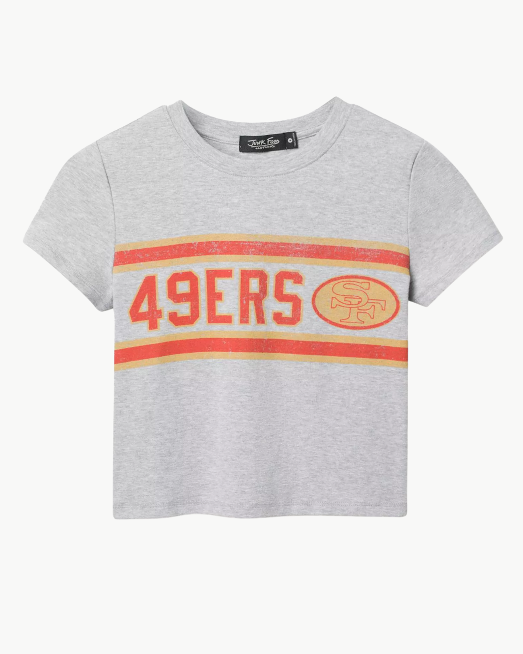 Junk Food 49ERS SIDELINE BABY TEE at Romi Boutique