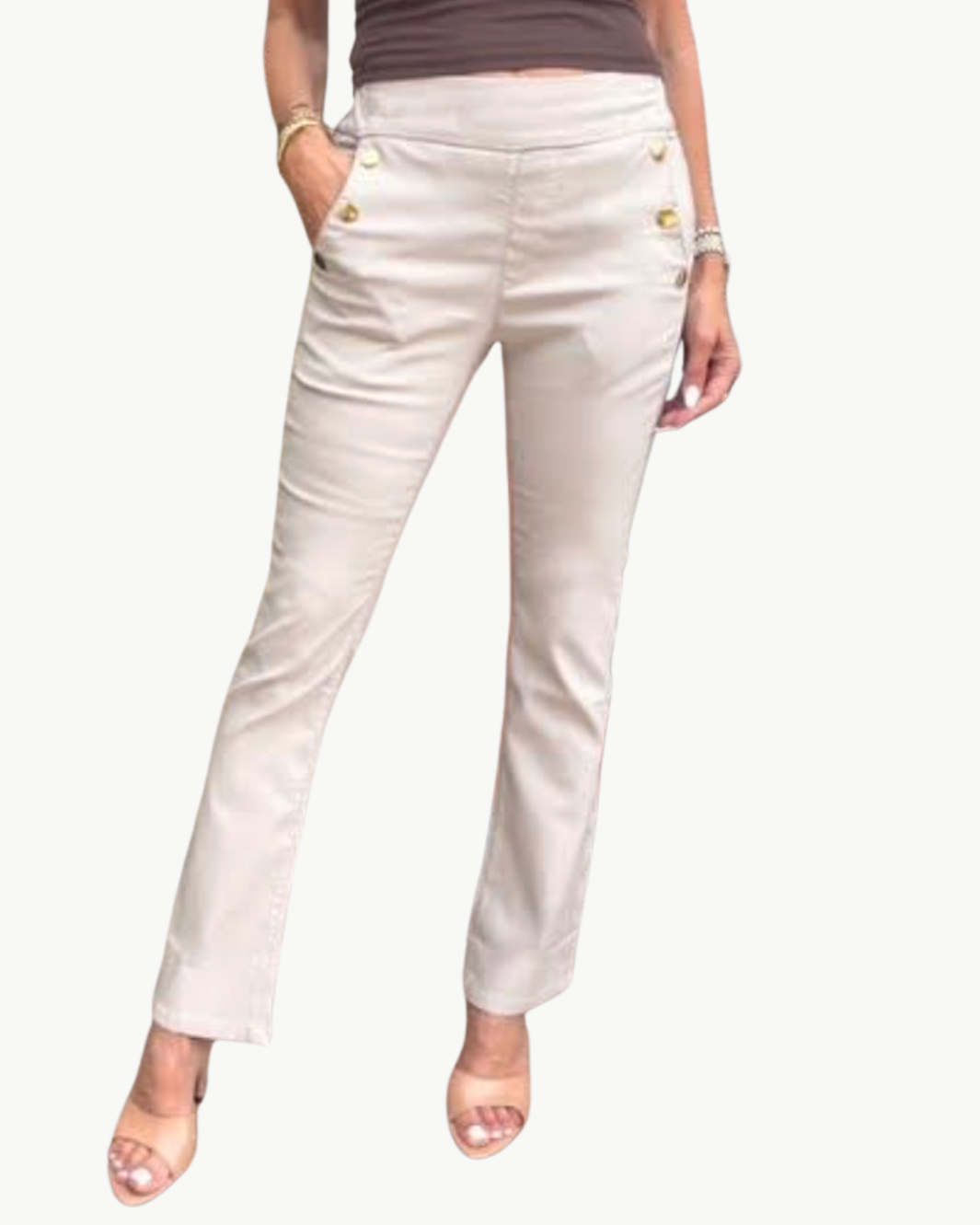 Bevy Flog Sofia Stripe Pant at Romi Boutique