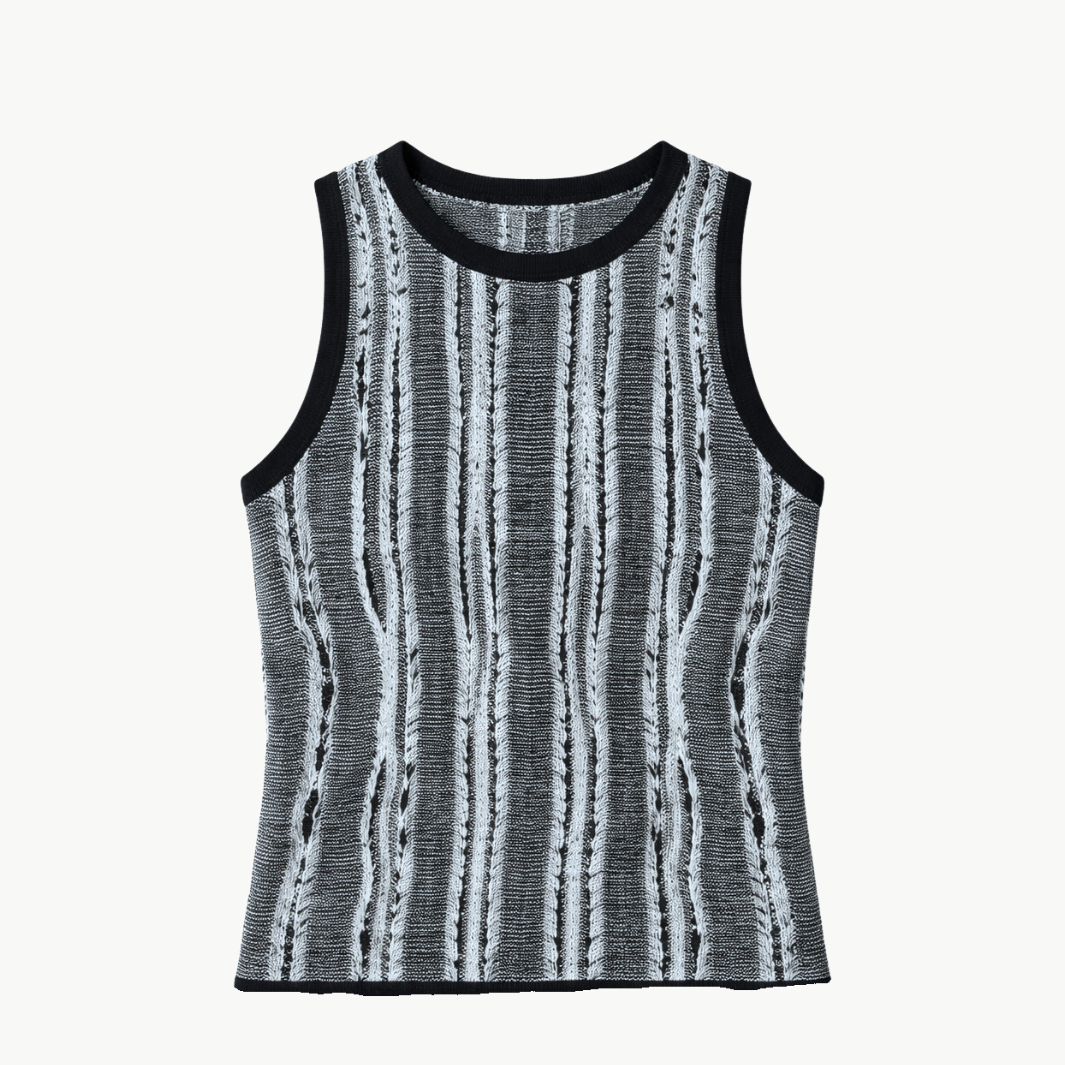 White & Warren LINEN BLEND TEXTURED TOP at Romi Boutique