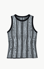 White & Warren LINEN BLEND TEXTURED TOP at Romi Boutique