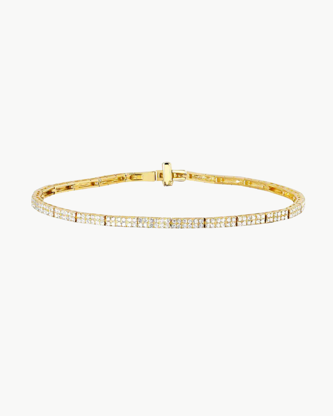 Diamond Double Row Eternity Bracelet