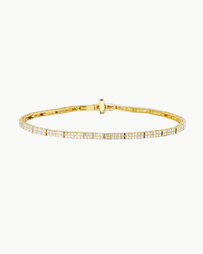 DIAMOND DOUBLE ROW ETERNITY BRACELET