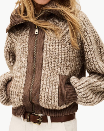 RABEL CARDIGAN IN MARRON