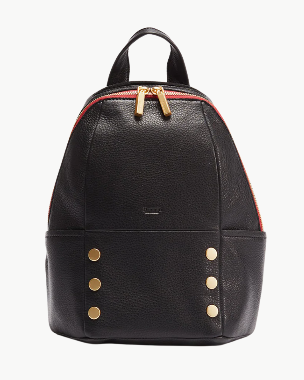 HUNTER MED IN BLACK/BRUSHED GOLD RED ZIP