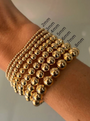 Alexa Leigh 3MM BALL BRACELET IN STERLING SILVER at Romi Boutique
