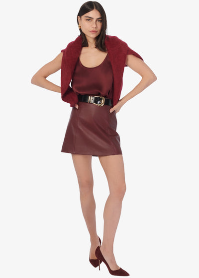 NIALL CASHMERE SWEATER IN SYRAH