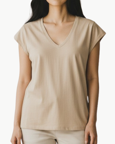 ZANKOU T-SHIRT IN BEIGE