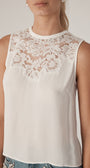 Generation Love LAURIE LACE COMBO TANK at Romi Boutique