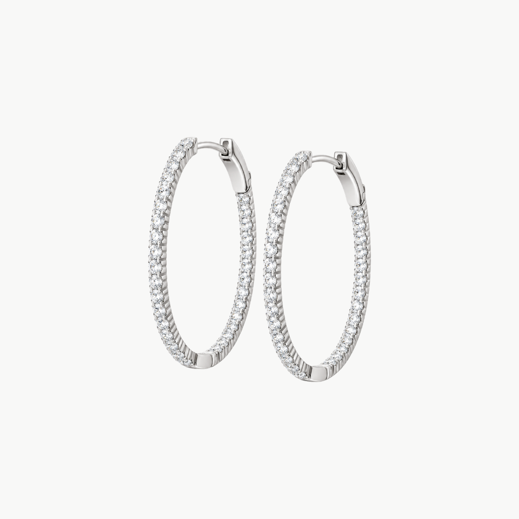 Signature Inside-Out Diamond Hoops