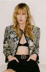 Nili Lotan BONO MIXED PAISLEY PRINT JACKET at Romi Boutique