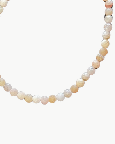 SEMIPRECIOUS BRACELET IN PEACH MARBLE