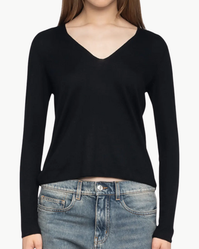NOSFA MERINO WOOL SWEATER IN BLACK