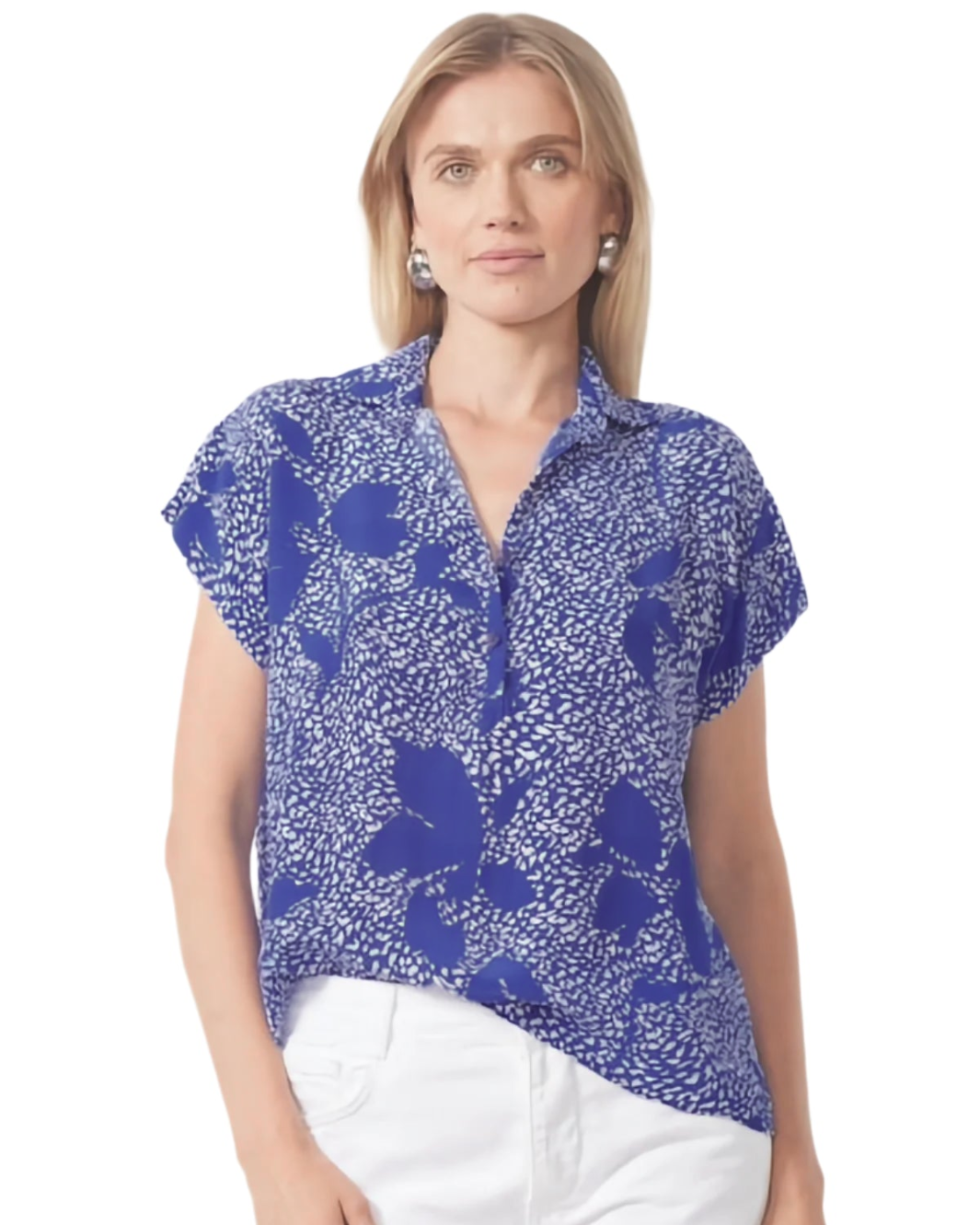 ABBY BLOUSE IN CONGO COBALT