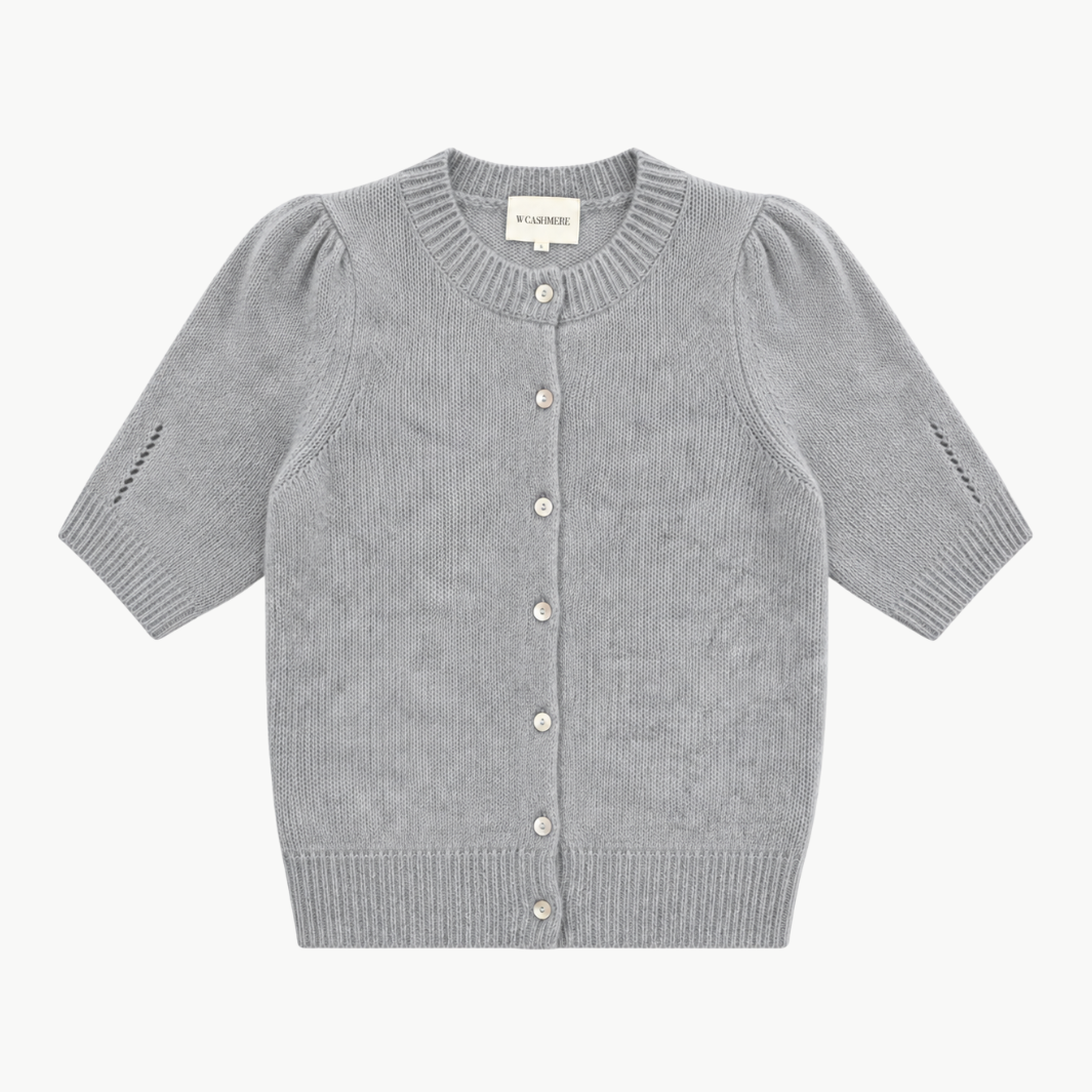 W.Cashmere Sheila Short Sleeve Cardigan at Romi Boutique