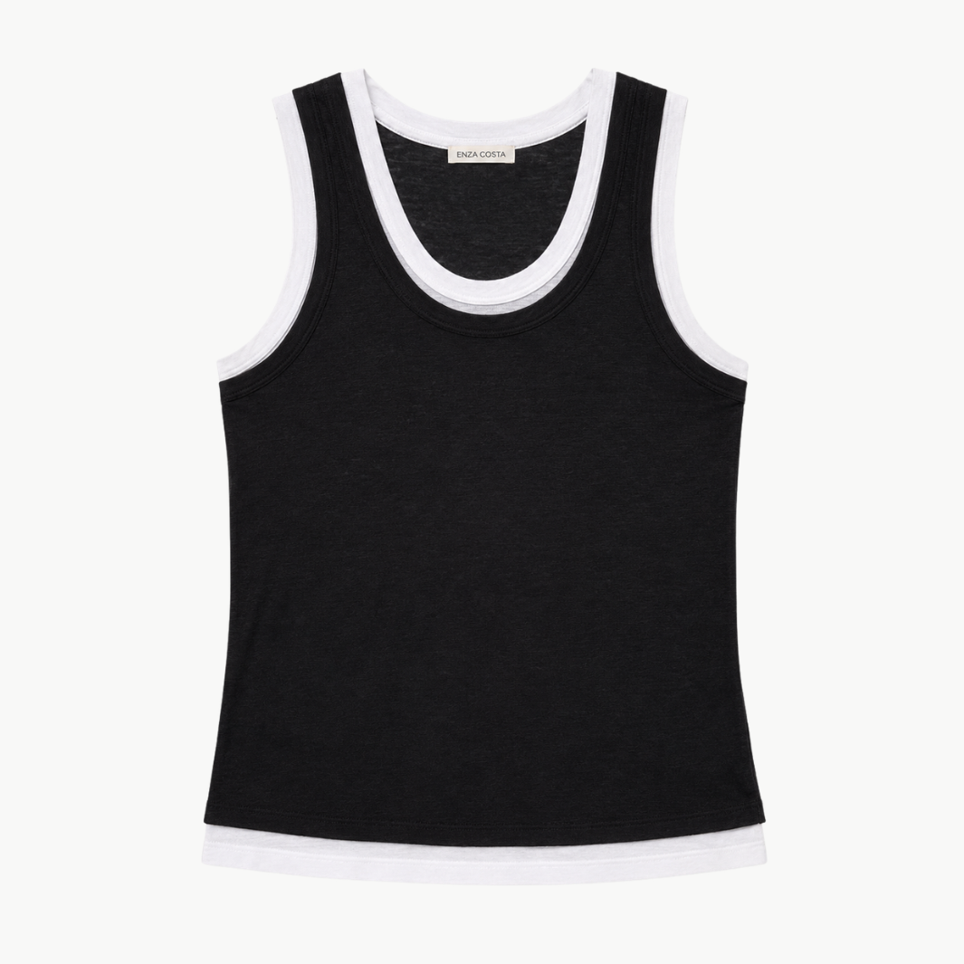 Tissue Jersey Layered Tank
