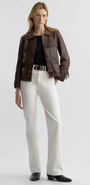 Nili Lotan Lazare Fringe Leather Jacket at Romi Boutique