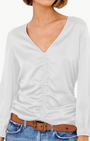 Go Silk GO SCRUNCH TOP at Romi Boutique