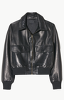 Nili Lotan REDLEY LEATHER BOMBER JACKET at Romi Boutique