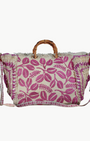 VIPUL SHAH HARYALI JUTE TOTE IN FUSCHIA at Romi Boutique