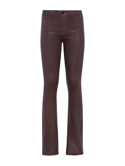 SELMA COATED BOOTCUT JEAN IN CHOCOLATE