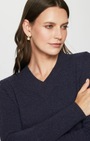 Autumn Cashmere V NECK WITH HIGH CUFFS at Romi Boutique