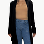 Oats Cashmere DAIS CARDIGAN IN BLACK at Romi Boutique