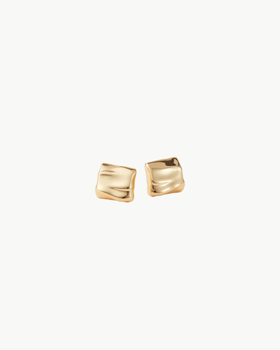 MINI SUNDRA EARRINGS IN HIGH POLISH GOLD