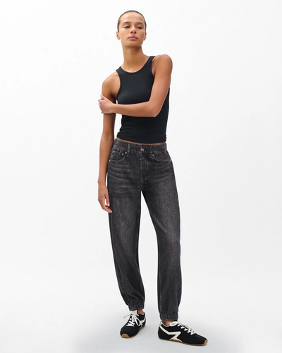MIRAMAR TERRY JOGGER PANT IN FADED BLACK