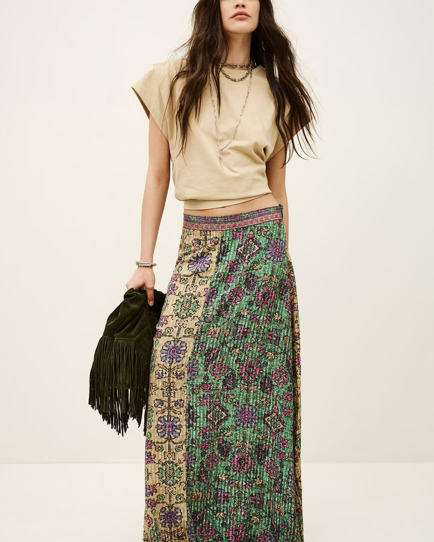 BA&SH Pario Midi Skirt at Romi Boutique