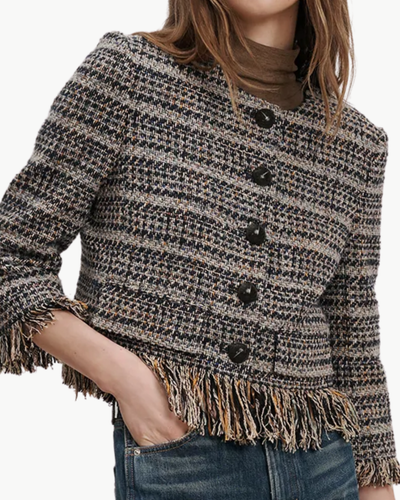 LYONS JACKET IN NAVY MULTI