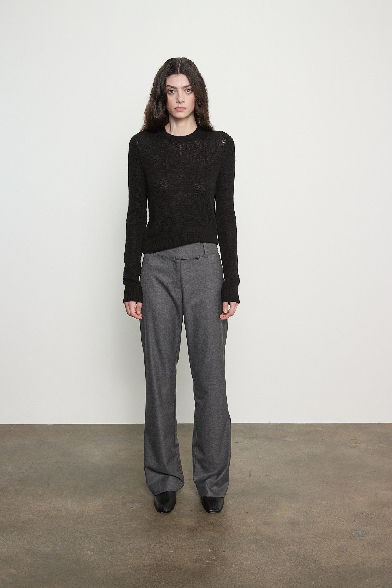 Cashmere Shrunken Crew