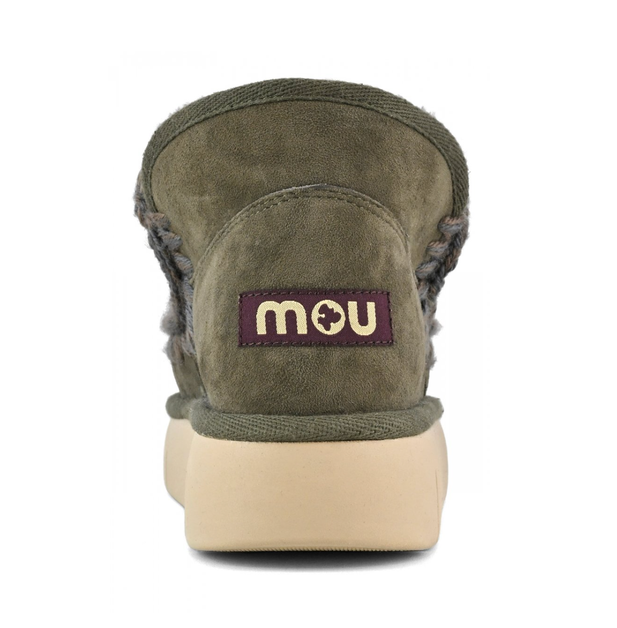 Mou ESKIMO BOUNCE SNEAKER IN BLACK OLIVE at Romi Boutique
