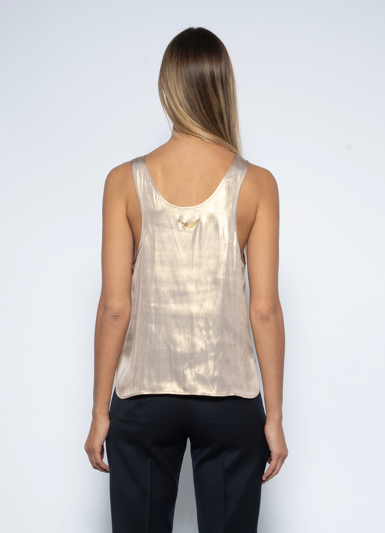 Zadig & Voltaire TARYS SATIN TANK TOP at Romi Boutique