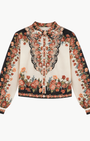 FARM Rio Winter Floral Long Sleeve Shirt at Romi Boutique