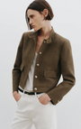 Nili Lotan HADLEY CROPPED JACKET at Romi Boutique