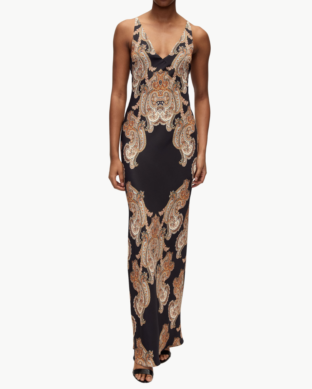 DONELLE DRESS IN BLACK MULTI - Romi Boutique