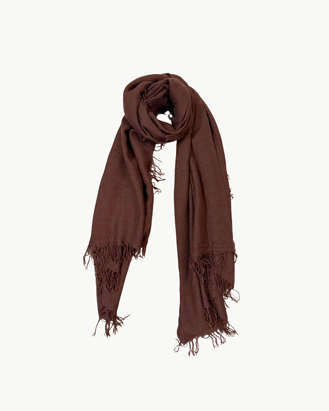 CASHMERE AND SILK SCARF IN ESPRESSO - Romi Boutique