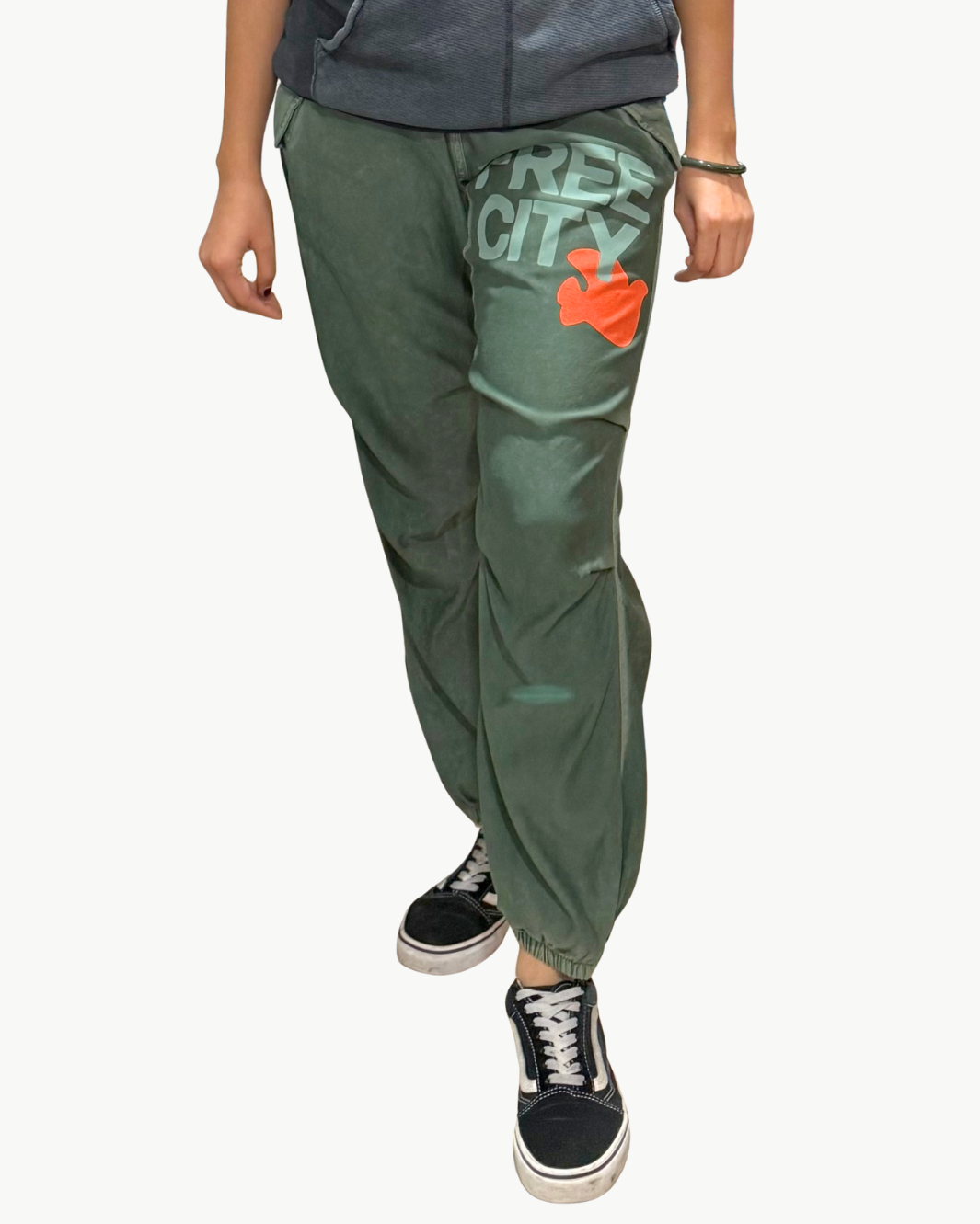 FLAP/SNAP FREECITYLARGE MATTE/SATIN AIRJUMP PANT IN SURPLUS