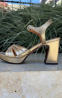 CHIE MIHARA KELOCA SANDAL IN CHAMPAGNE at Romi Boutique