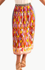 Me369 ALEXA PRINTED MIDI SKIRT at Romi Boutique
