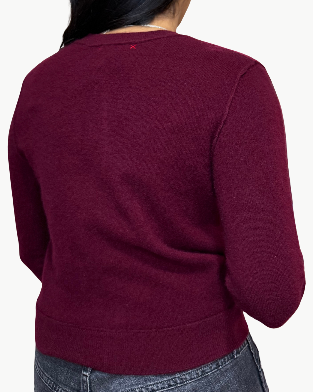 MINI ROYAL CARDIGAN IN BORDEAUX