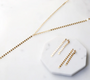 Maya Bauman BARE NECKLACE IN GOLD at Romi Boutique
