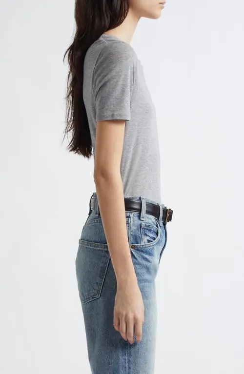 ELIN TEE IN HEATHER GREY