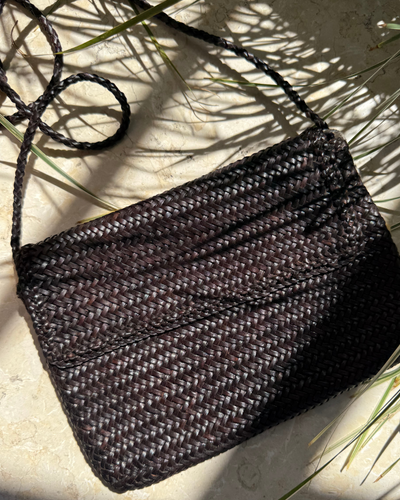 POLO POCHETTE IN DARK BROWN