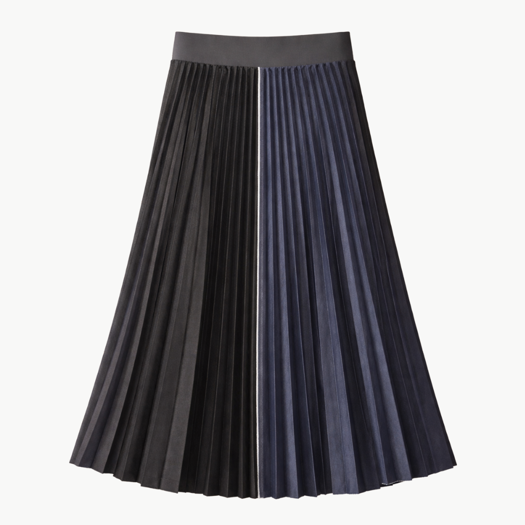 Loyd/Ford HALF AND HALF DENIM SKIRT at Romi Boutique