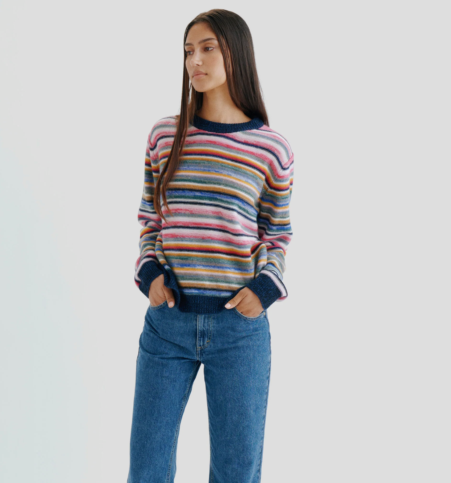 Kismet Crewneck Sweater Mid-Weight Cashmere