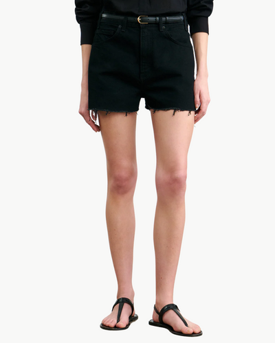 COBAIN DENIM SHORT IN JET BLACK